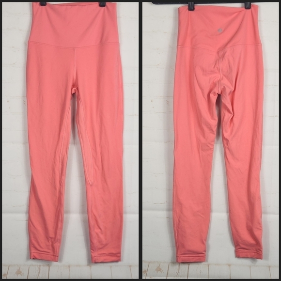 Lululemon Align Yoga High-Rise Double Lined 25" Leggings in Guava Pink Size 4 - Picture 2 of 12
